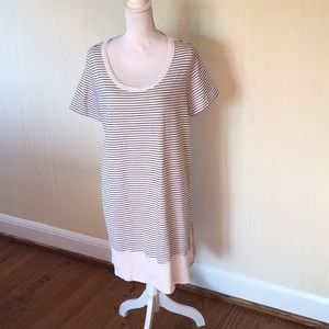 Philosophy from Anthropology scoop neck T-shirt dress